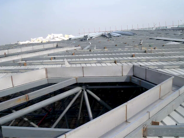 哈密安吉县体育馆网架